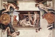 Michelangelo Buonarroti Drunkenness of Noah oil